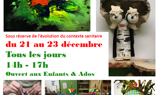 STAGE ARTS PLASTIQUES VACANCES DE nOËL